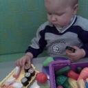 Colin chowing