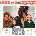 Target holiday party family photo
