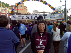 Mom at the 5K Starting Line